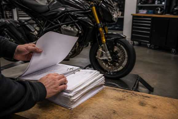 Onderhoudshistorie motorfiets controleren: 7 tips