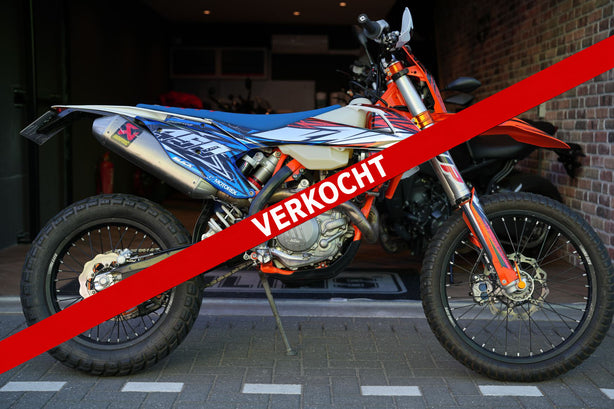 verkocht KTM 450 6 days met speciale stickerset