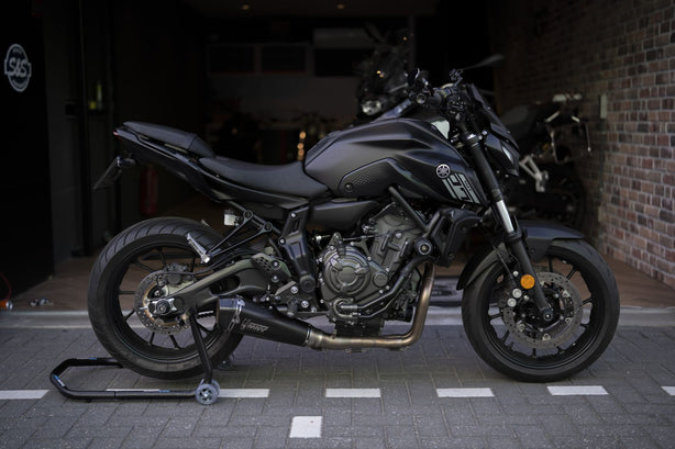 Yamaha MT07 TechBlack 2024 Full Options | Mivv uitlaat full systeem | Comfort zadel | 5051KM |