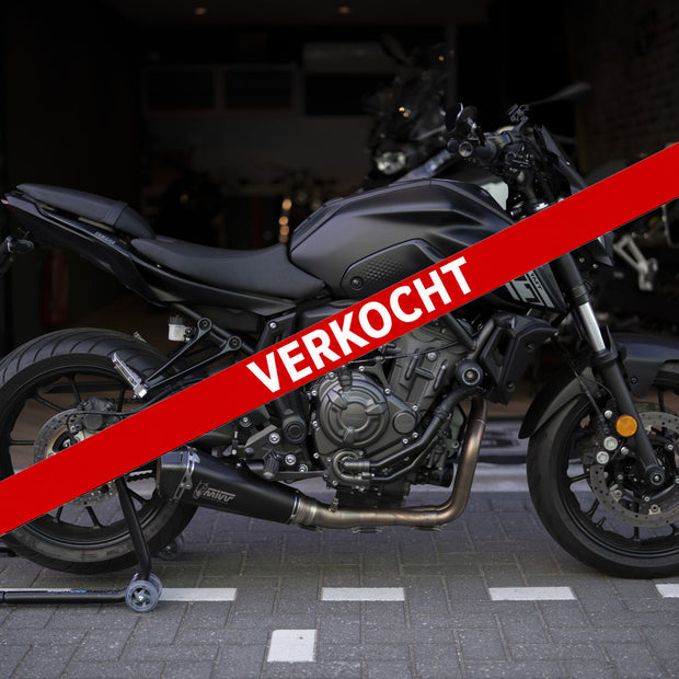 Verkocht | Yamaha MT07 TechBlack 2024 Full Options | Mivv uitlaat full systeem | Comfort zadel | 5051KM |